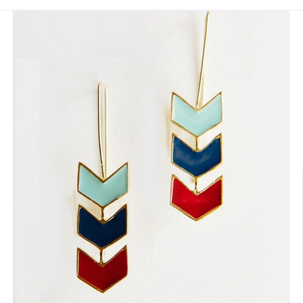 Mata Traders Chevron Earrings